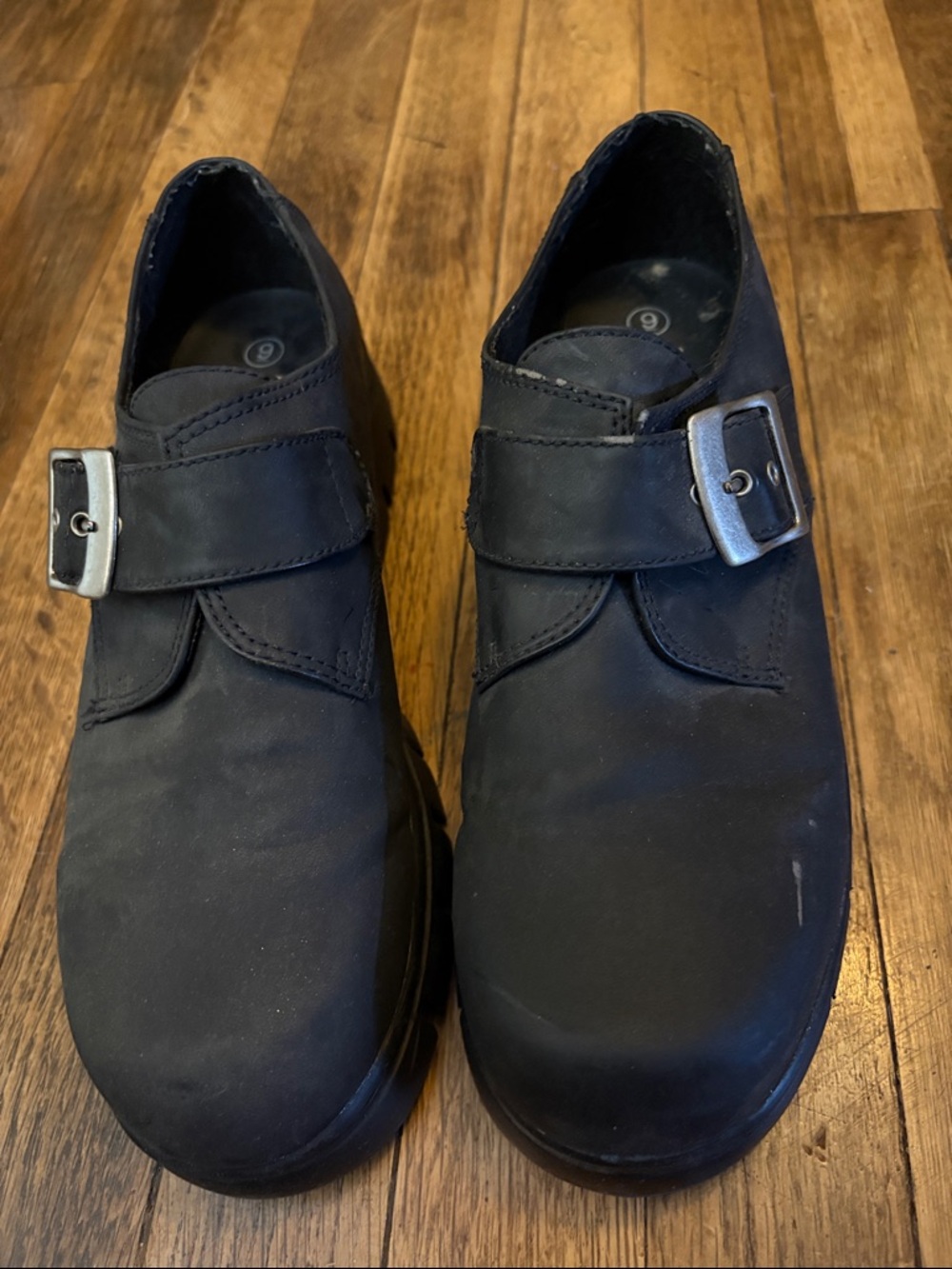 Easy Spirit Women’s Black Slip-On Monk Strap Loafers